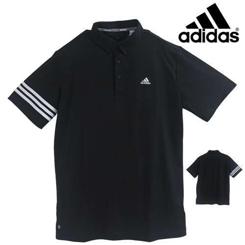 아디다스 골프 남성 카라 반팔 소매 3S 폴로 티셔츠 H64603 블랙 화이트 네이비 색택1 의류 [Adidas Golf] 남자명품쇼핑몰 예남 YENAM