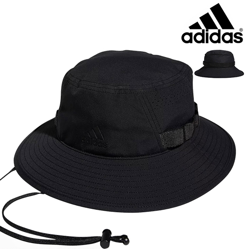 아디다스 남성용 빅토리4 버킷햇 블랙 메쉬 턱끈 고정 등산 골프 벙거지 모자 [Adidas VICTORY BLACK BUCKET HAT] 남자 명품 쇼핑몰 예남 YENAM
