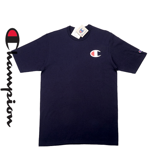 èǿ       Ƽ  C  ΰ GT19 Y06820 ̺ Ƿ [Champion Life Tee BIC C Logo T-Shirt / Navy]  ǰ θ  YENAM