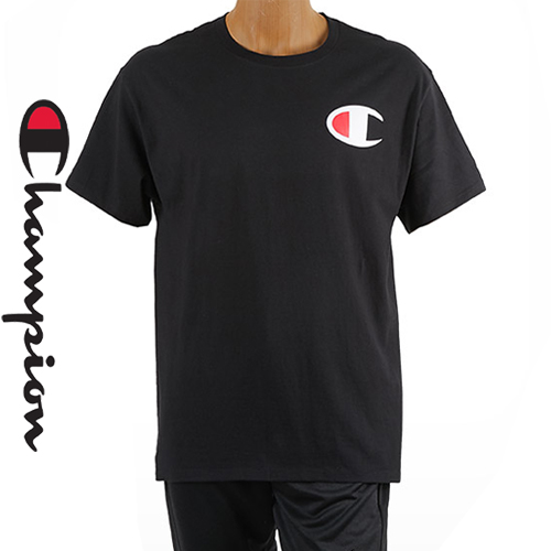 èǿ  ׷   Ƽ  C  ΰ GT23  Ƿ [Champion BIC C Logo T-Shirt / Black]  ǰ θ  YENAM