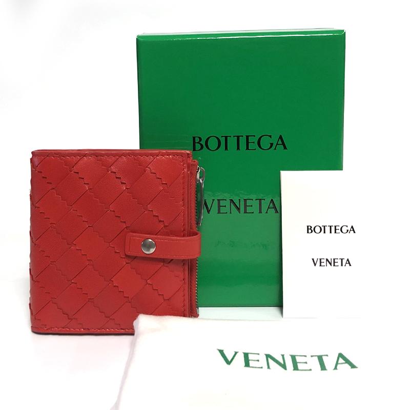 보테가베네타 인트레치아토 폴더형 지퍼 지갑 600270 VCPP3 RED [Bottega Veneta] YENAM 명품쇼핑몰 예남