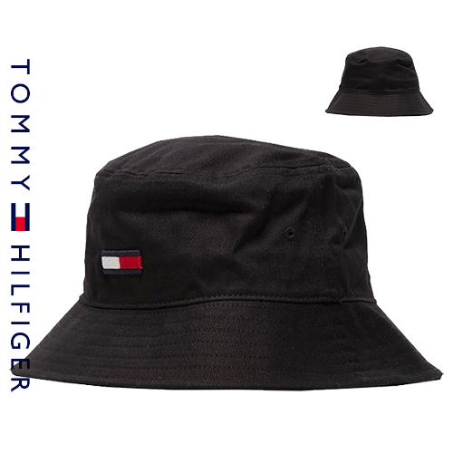 타미힐피거 남녀공용 플래그 로고 버킷햇 블랙 벙거지 모자 [TOMMY HILFIGER FLAG EMBROIDERY BUCKET HAT] 남자 명품 쇼핑몰 예남 YENAM
