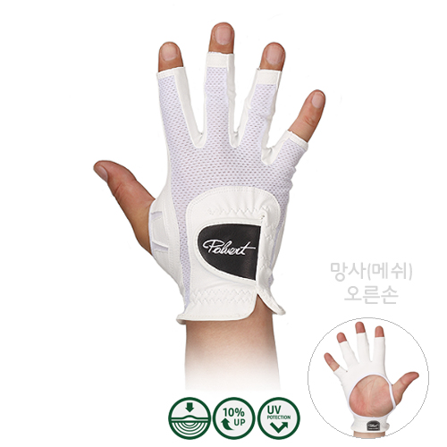 (޽) ؼ    尩 ȭƮ  ɼ  UV ڿܼ  ÿ  ʵǰ (Polvert Right Hand Golf Glove 3Key Point)  ǰ θ  YENAM